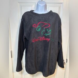 Disney World Mickey Mouse Christmas fleece in black-size medium